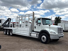 2017 Freightliner M2112 26  Tri a Flatbed Hiab Knuckle Boom Crane Truck Bidadoo
