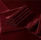 Satin Table Runner 12 Pcs Maroon 12x108 Inch Wedding Party Banquet Decoration