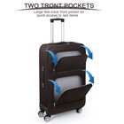 2pcs Fashion Softside Upright Luggage Set Softside Lightweight Travel Suitcase
