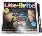 Lite-brite Set With Color Pegs  Used Templates   Bonus Magnetic Board 