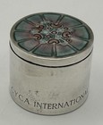 Norman Grant Scottish Silver   Enamel Box Edinburgh 1972   Yachting Interest
