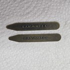Vintage Charles Tyrwhitt Brass Metal Collar Stays 1 Pair