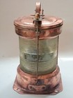 Maritime Salvaged Copper Single Stacked Ship s Running Lights Vintage Passage 