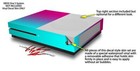 Skin Xbox One S Console Controller Smooth Fades Neon Teal Hot Pink