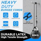 36 Inch Adjustable Bungee Cords With Carabiner Hooks  4 Pack 36inch-4pack