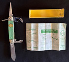 1962 Official Girl Scout Kutmaster  uta14gr Pocket Knife W  Orig Box directions