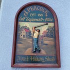 J Peacock Golf Equipment Attire Finest Hickory Shaft 3d Wall Plaque Sign 24 x16 