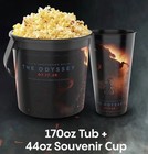 The Odyssey Movie 2026 Popcorn Buckets   Souvenir Cups Combo - Ships Now 