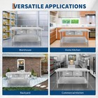 48x24 Stainless Steel Work Table W  Drawers Adjustable Shelf Kitchen Prep Bench