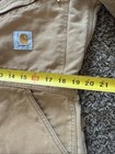 Vtg Mens 38  Khaki Tan Carhartt Duck Insulated Quilted Lined Work Coveralls