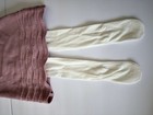 Where We Grow Girls 18m 3pc Knit Cotton Embroidered Dress Hat Tights Pink