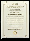 2025 Pieces Of The Past Pirates George Washington Hand Written Document Relic L4