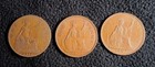 Lot Of 3 Uk Great Britain One Penny Coins 1913  1937  1967  inv 171 