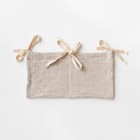 Baby Crib Organizer Hanging Storage Bag Muslin Cotton Gauze Diaper Caddy Nursery