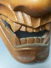 Japanese Vintage Hannya Demon Noh Mask     Hand-carved Wooden Decorative 17inches