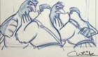 Valiant 2005 Early Disney Production Hand-drawn Storyboard Art - Colin White  wc