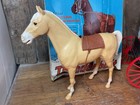 Vintage Marx Johnny West Thunderbolt Horse   Wagon - Rough Box
