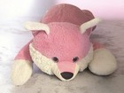 Justice Kellytoy Pink Fox Plush Jumbo 36    Glitter Eyes   Ears Soft Pillow Animal