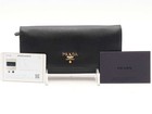Prada Saffiano Leather Wallet Black Aa1125orzsa