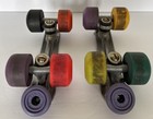 Chicago Custom Line Trophy Roller Skates Plates Size 7 Aeroric 4 Wheels Vintage
