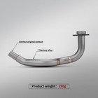 Titanium Alloy Slip On Exhaust Muffler Pipe For Honda Adv350 Forza 350