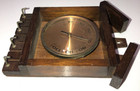 Vintage Thermometer Key Chain Holder Wood House Shape 5 3 4  Tall