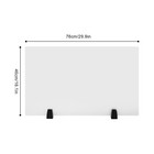 30 X 18 In Clamp-on Desk Privacy Panels Acrylic Desk Dividers Office Partitions
