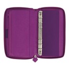 Filofax Saffiano Zip Organizer  Personal Compact Size  Rasperry - Cross-grain   