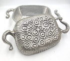 Don Drumm Vintage Brutalist Cast Aluminum Mcm 3qt Large Covered Casserole Dish