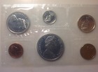 Old 80  Silver 1965 Canada Canadian Brilliant Uncirculated Mint Set Elizabeth Ii