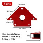 50 Lb Welding Magnet-6 Pieces Of Magnetic Welding Holder arrow Welding Magnets
