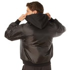 Rothco Hooded Black Ma-1 Flight Jacket - Adult Reversible Bomber Coat
