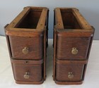 Antique Singer Treadle Sewing Machine Wood Drawers With Frames