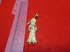 14 Kt Gold Plated Lg    3  santa Muerte Holy Death Grim Reaper Charm Pendant-a83
