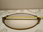 Vintage 1950s Globe Gold Filled Hollywood Regency Vanity Dresser Mirror Tray 