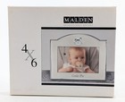 Malden  cutie Pie  Baby Picture Frame 4x6 Silver Rocking Horse Design     New