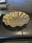 Gold Bowl Lattice Design Decorative Centerpiece 11    Diameter