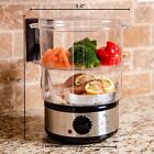 Steamer Food Electric Vegetable Cooker Stackable Pot Healthy Steaming Baskets