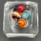 Peewee Glass Art Marbles Micro Corkscrew Marble Vintage Marbles