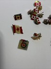 43 Piece Lot Of Vintage Canada Badge Pin Lapel Hat Free Ship