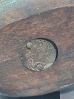 Antique Vintage Anvil Block And Tackle Double Wheel Pulley Wood Metal Iron  5 