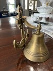 Vintage Antique Large Anchor Wall Mount Solid Brass Sailor Nautical Ship Bell
