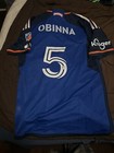2023 Obinna Nwobodo Fc Cincinnati Game Match Worn Used Mls Soccer Jersey Shield