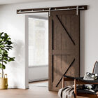 4ft-20ft Stainless Steel Sliding Barn Door Hardware Kit For Single double Door 