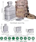 Boundless Voyage Titanium Canteen Mess Kit With Camouflage Bag