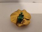Vintage Estee Lauder Frog On Lily Pad  Knowing Solid Perfume Compact