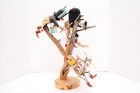 Vtg Hopi Pueblo Kachina Doll Scene Native American Climbing Tree Sculpture 22 