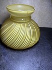 Vtg Caramel Amber Glass Swirl Student Lamp Light Shade 7  Fitter Base Gwtw