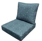 Better Homes   Garden Outdoor Deep Cushion Premium Set Blue   Green Medallion