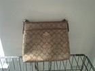 Coach Signature Classic  Zip File Crossbody Bag New Great Deal  